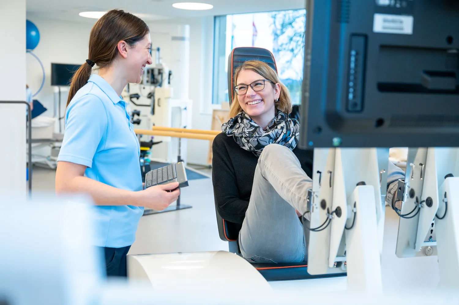 Während mehreren Tagen trainiert Jana jedes Jahr in der Rehaklinik Zihlschlacht.